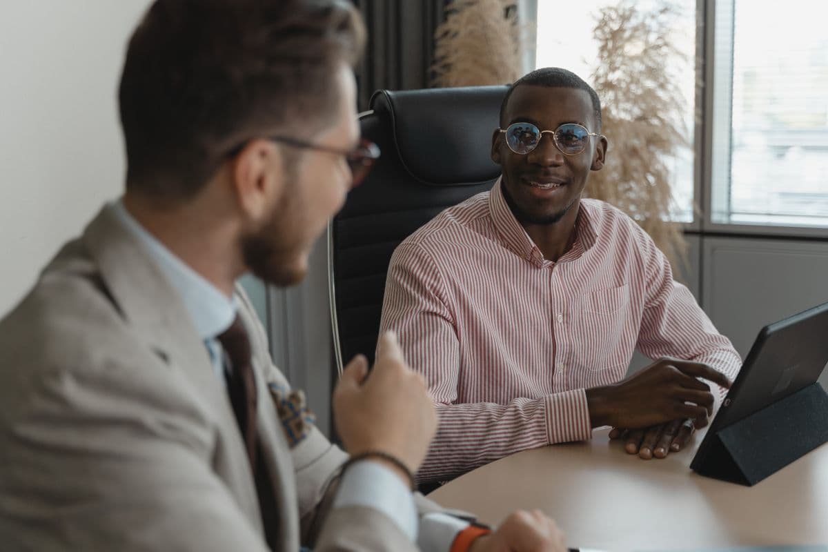 A professional services team reviewing candidate and employer enquiries